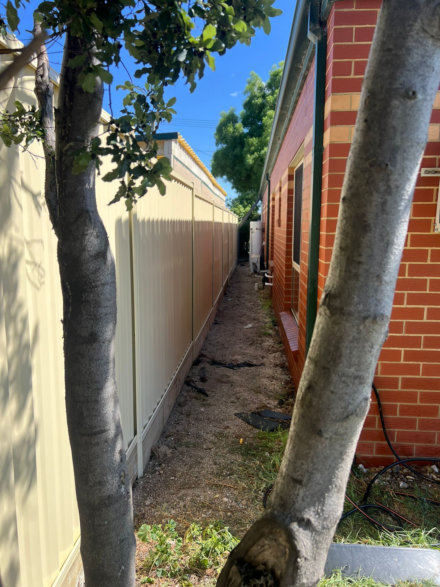 Finished black Colorbond, Derrimut