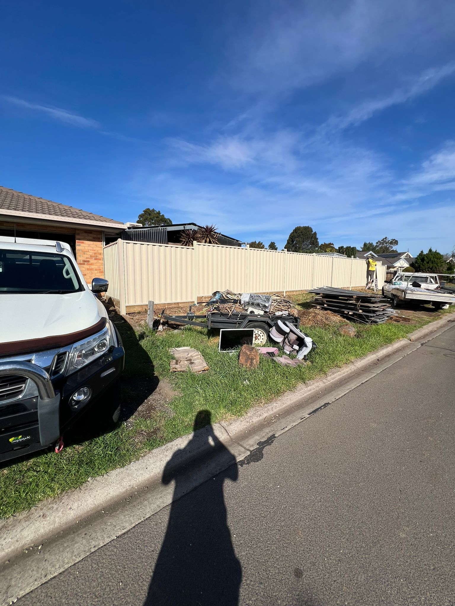 Completed Colorbond fence, Melton