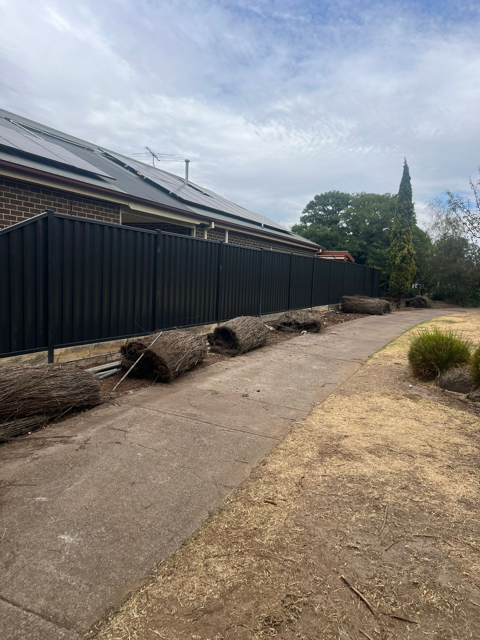 New black Colorbond fence, Tarneit